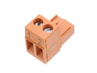 WORCESTER 87444040880 CONNECTING TERMINAL 2-POL ORANGE (5X)