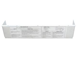 BAXI 040787 ASSEMBLY SHIELD/LABEL CONTROLS LFE
