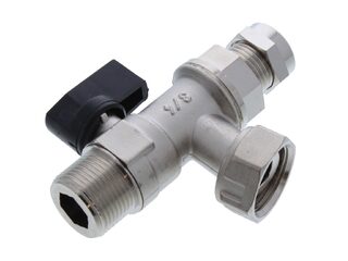 Baxi 248225 Isolation Return Tap - Duo Tec/Megaflo/Platinum Combi