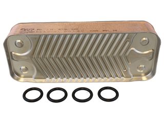 IDEAL 075460 DHW HEAT EXCHANGER & 4 O RINGS C80FF