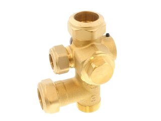 Vaillant 0020060889 Brass Manifold - Safety Group - Aurostor VIH