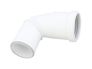 Vaillant 0020231462 White Flue Gas Elbow - 87 Degree