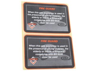 HAYE 663025 WARNING FIRE GUARD LABELS 10PK - OBSOLETE