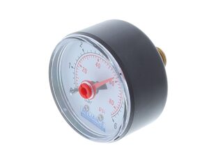 Alternative 0-6 Bar 1/4" MBSP Rear Connection Pressure Gauge