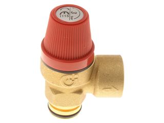 Caleffi 312404CST 3 Bar Pushfit x 1/2" FBSP Pressure Relief Valve Series 312