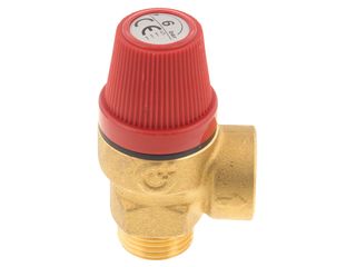 Caleffi 312460CST 6 Bar 1/2" MBSP x 1/2" FBSP Pressure Relief Valve Series 312