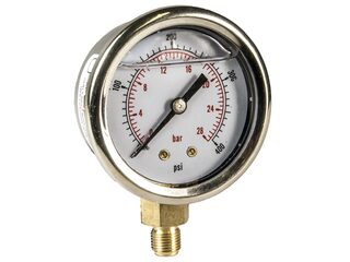 EOGB G04-0005 PRESSURE GAUGE 0-400 PSI 1/8" BOT ENTRY GLYC FILD