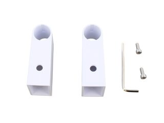MIRA 1740.595 L16J SLIDE BAR RAIL SUPPORT BRACKETS (PAIR) - WHITE