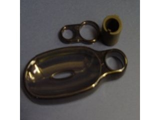 ISAS L960196NU SOAP DISH AND HOSE RETAINING RING SMOKED - OBSOLETE