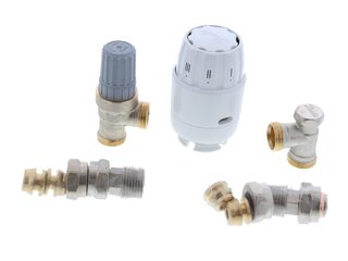 Danfoss RAS-C2 8/10mm Angled TRV Bi-Directional Radiator Pack