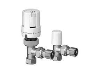 EPH EMTRV15 Lockshield & Thermostatic Radiator Valve Pack - 15mm