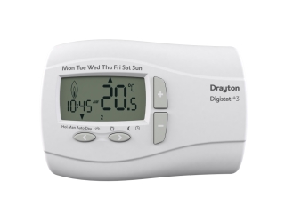 DRAYTON 22087 DIGISTAT+3 7 DAY ROOM THERMOSTAT (MAINS)