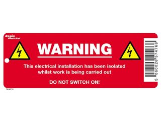 Regin REGEP30 Electrical Isolation Warning Tag (8)