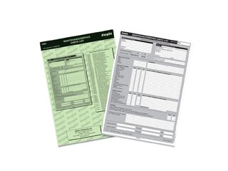 Regin REGP65 Maintenance Checklist Pad