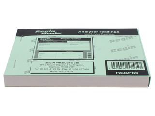 Regin REGP80 Analyser Readings Record Pad