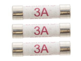 Regin REGQ145 Ceramic Fuse - 25mm 3A - Pack of 3