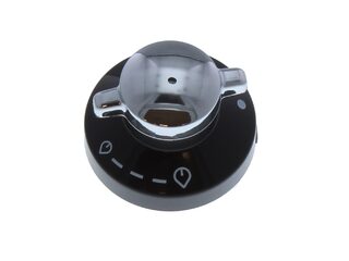STOVES BELLING AND NEW WORLD 81880326 KNOB H/P SBS BLK/SIL