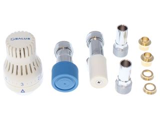 SALUS TRV31LS5 15MM ANGLED TRV WITH LOCKSHIELD + REDUCERS