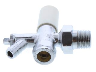 SALUS 15MM LOCKSHIELD C/W DRAIN OFF