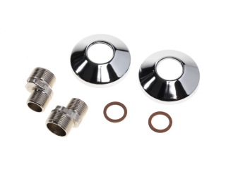 AQUALISA 525301 MIDAS WALL FIXINGS & COVERS (PAIR)