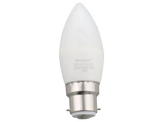 ENERGIZER 470LM 5.9W WARM WHITE CANDLE OPAL B22 LED LAMP