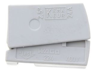 BX X 100 WAGO 224-101 2 WAY LIGHTING CONNECTOR - GREY