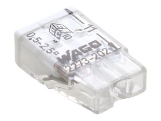 BX X 100 WAGO 2273-202 2 WAY COMPACT PUSH WIRE CONNECTOR - WHITE