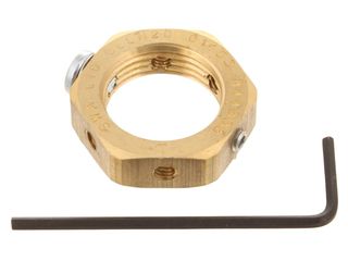 WISKA EN20 20MM BRASS EARTHING NUT FOR 6MM CABLE - PACK OF 6