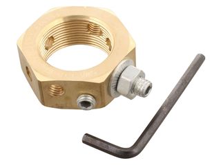 WISKA EN32 32MM BRASS EARTHING NUT - PACK OF 4