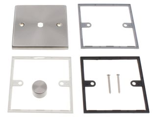 DECO VPSC140PL 1GANG UNFURNISH DIMR PLATE & KNOB 1APERTURE SATN CHROME