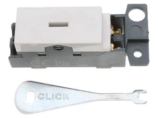 MINIGRID MD003PW 10AX 2 WAY KEYSWITCH MODULE - POLAR WHITE