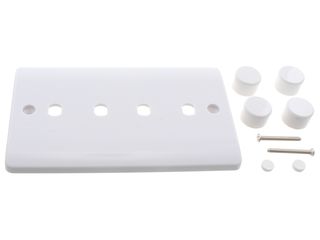 MODE CMA148PL 2GANG UNFURNISHED DIMMER PLATE KNOBS 1600W MAX 4APERTUR