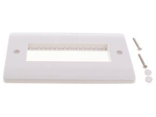 MODE CMA426 2GANG MINIGRID UNFURNISHED PLATE 6 INLINE APERTURES MODE