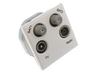 NEW MEDIA MM440WH QUAD TV, RADIO, SAT 1 & SAT 2 MODULE - WHITE