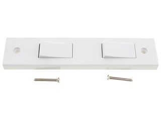 POLAR 10AX 2 GANG 2 WAY ARCHITRAVE SWITCH