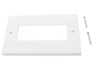 POLAR 2 GANG MINIGRID UNFURNISHED PLATE 6 IN LINE APERTURES