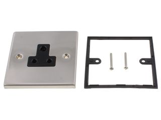 DECO VPSC038BK 5A ROUND PIN SOCKET - BLACK