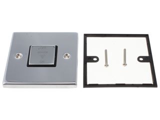 DECO VPCH520BK 10A INGOT 3 POLE FAN ISOLATION PLATE SWITCH - BLACK
