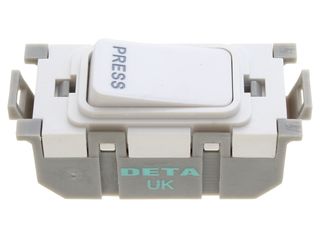 DETA G3503 10A 2 WAY SP SWITCH MARKED PRESS - WHITE
