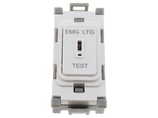 DETA G3538 20A DP EMG LGT TEST SWITCH - WHITE