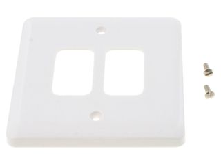 VIMARK CURVE G2702 2 GANG GRID PLATE
