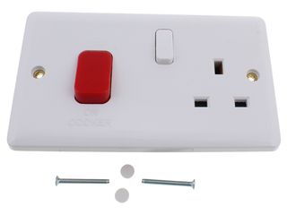 VIMARK CURVE VC1302 45A COOKER CONTROL UNIT WITH RED ROCKER