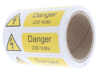 INDUSTRIAL SIGNS IS2010OR DANGER 230 VOLTS SIGN