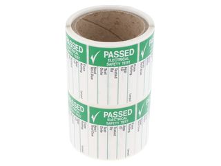 INDUSTRIAL SIGNS IS4825OR PASS TEST LABELS - LARGE