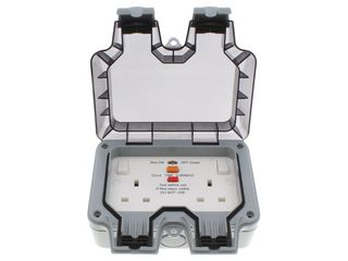 Bg WP22RCD-01 13A 2 Gang Latching RCD Switched Socket