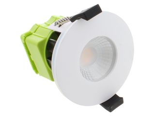 LUCECO F TYPE 6W WARM WHITE IP65 DIMMABLE FIRE RATED DOWNLIGHT