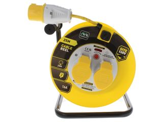 MASTERPLUG LVCT2516/2 110V 25M 16A 2 SOCKET HEAVY DUTY OPEN REEL