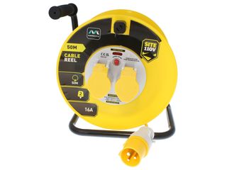 MASTERPLUG LVCT5016/2 110V 50M 16A 2 GANG CABLE REEL