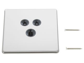 BG FBN29B-01 5A 1 GANG UNSWITCHED SOCKET SCREWLES FLATPLATE BLK NICKEL