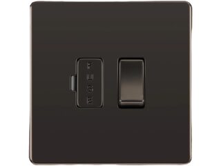 BG FBN50-01 13AFUSED CONNECTION UNIT SWITCH SCREWLES FLATPLT BLK NICKL